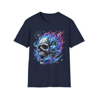 Macabre Threads Navy Infernal Glow T-Shirt