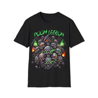 Macabre Threads Black Doom Legion – Pile of Skulls Shirt