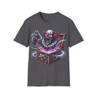 Macabre Threads Charcoal Nightmare-In-The-Box - Evil Clown Tee