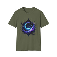 Macabre Threads Cosmic Drift – Galactic Flow T-Shirt
