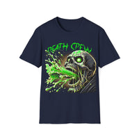 Macabre Threads Navy Death Spew – Vomiting Skull Shirt