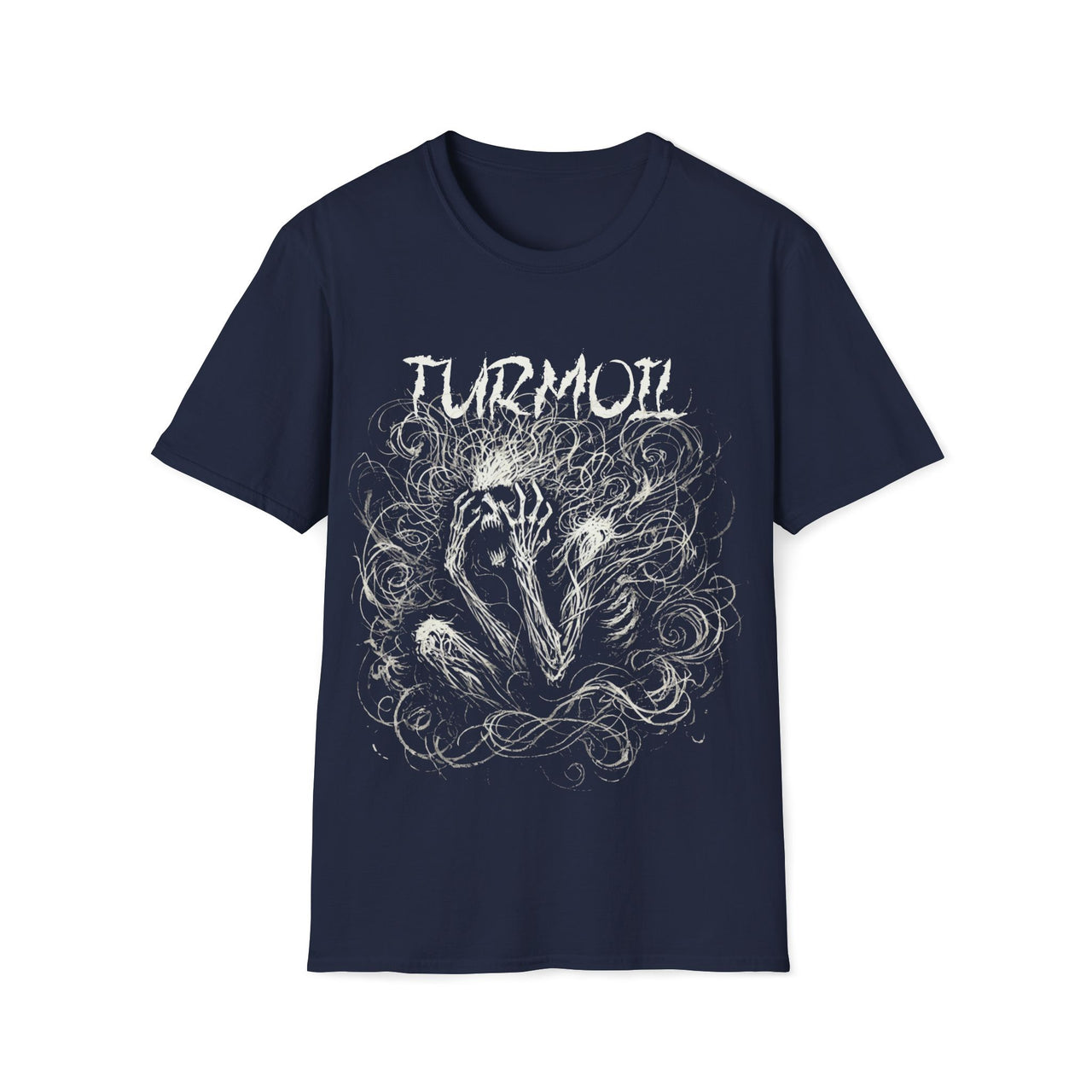 Macabre Threads Navy Turmoil T-Shirt