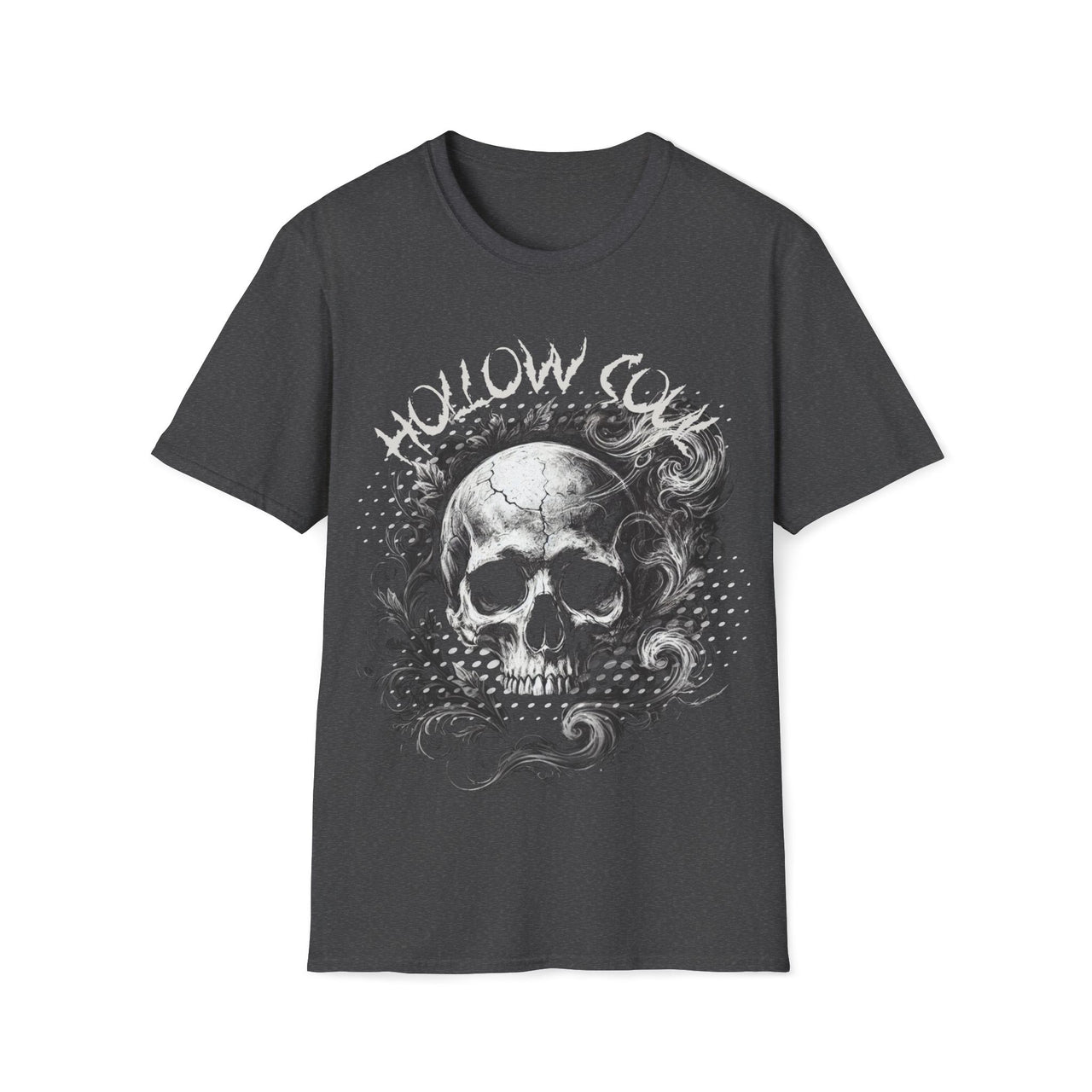 Macabre Threads Dark Heather Hollow Soul – Hollow Skull Shirt
