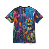 Macabre Threads Nightmare Carnival All-Over Print T-Shirt – Psychedelic Horror Carnival Tee
