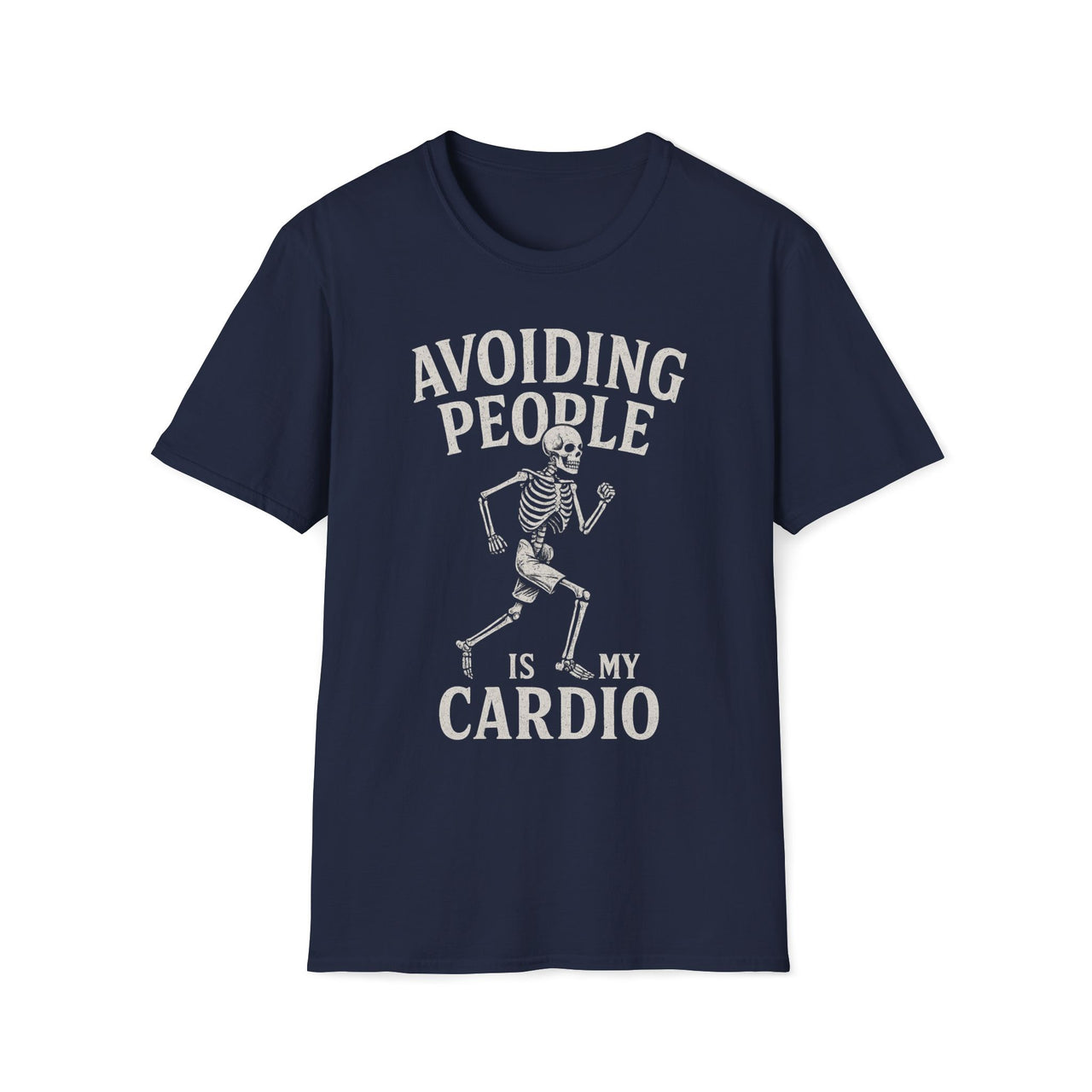 Social Distancing T-Shirt – Avoiding People Skeleton Tee