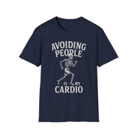 Social Distancing T-Shirt – Avoiding People Skeleton Tee