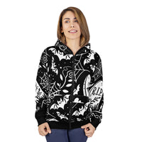Graveyard Whispers Hoodie (full zip)