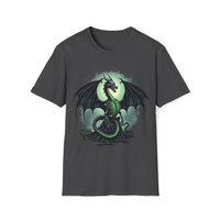 Macabre Threads Dark Heather Ichor Dragon T-Shirt – Venomous Gothic Dragon Design