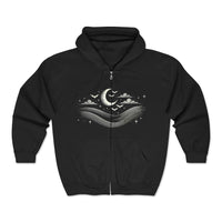 Moonlit Batscape Hoodie (full zip)