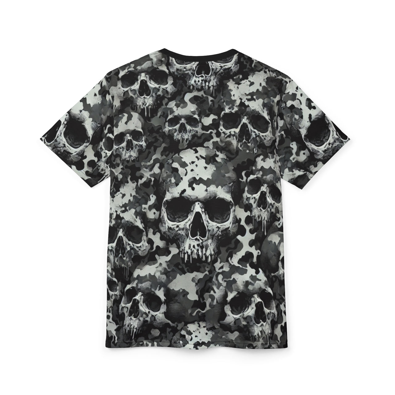 Macabre Threads Camo Skull All-Over Print T-Shirt – Tactical Skull Camo Tee