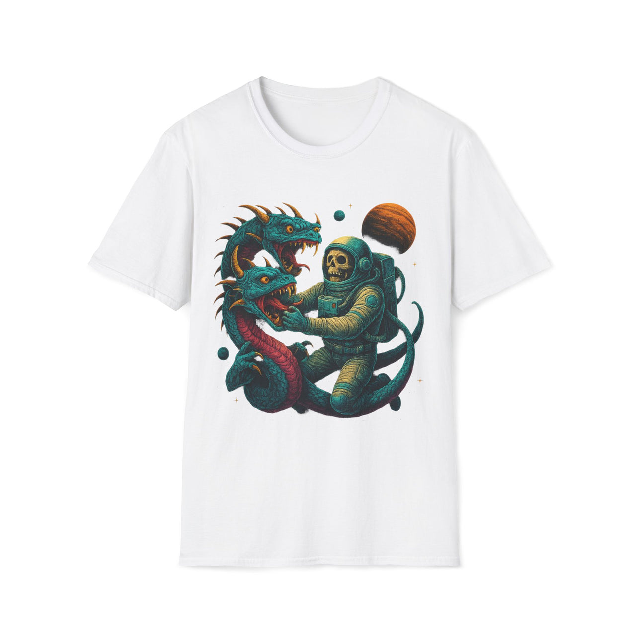 Galactic Grapple – Astronaut vs Space Serpent T-Shirt