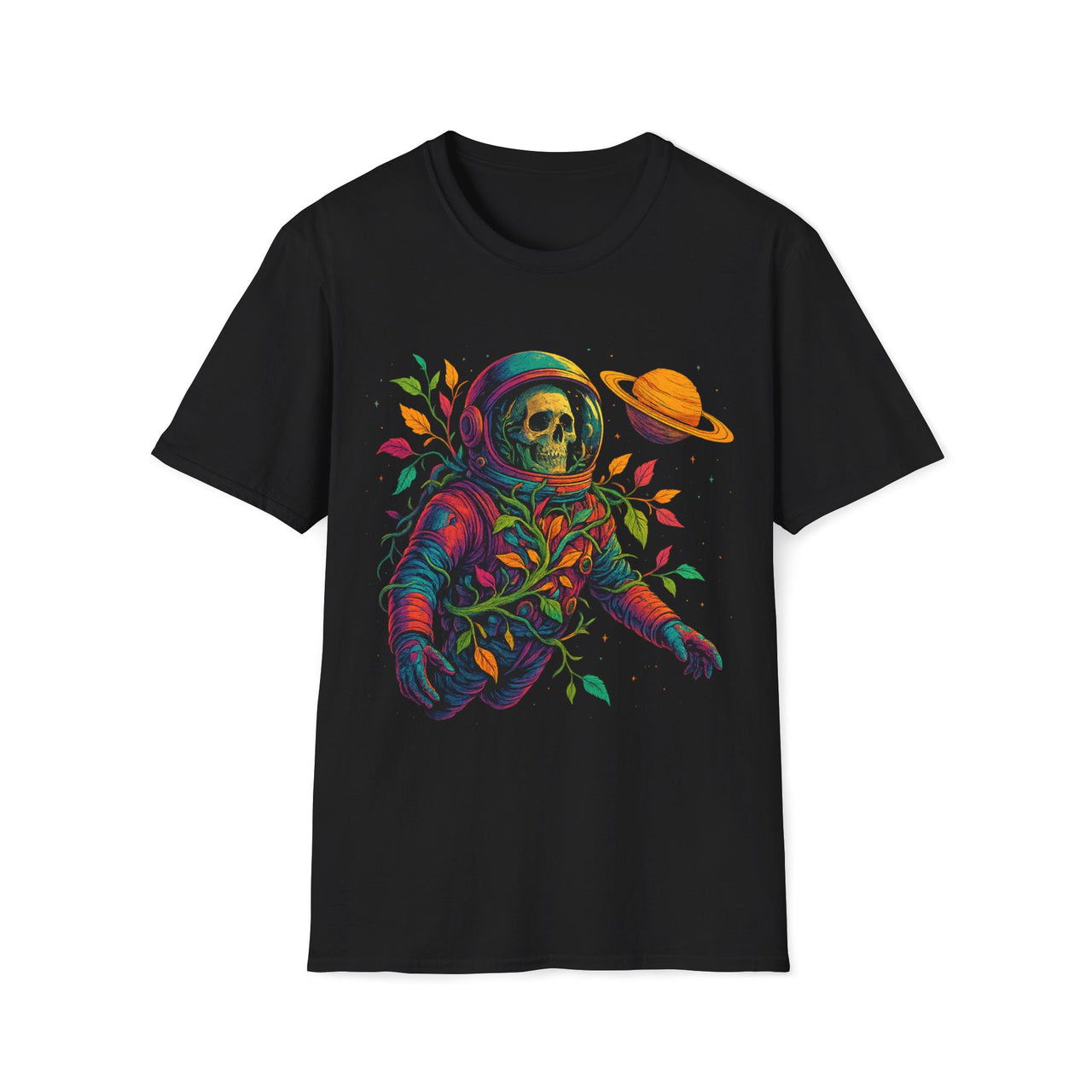 Saturn’s Grave T-Shirt | Cosmic Gothic Astronaut Tee