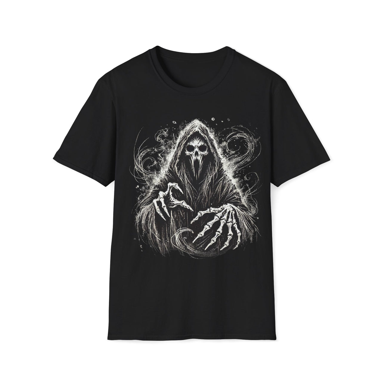 Macabre Threads Black Phantom Shroud – Gothic Phantom Reaper T-Shirt