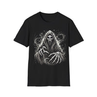 Macabre Threads Black Phantom Shroud – Gothic Phantom Reaper T-Shirt