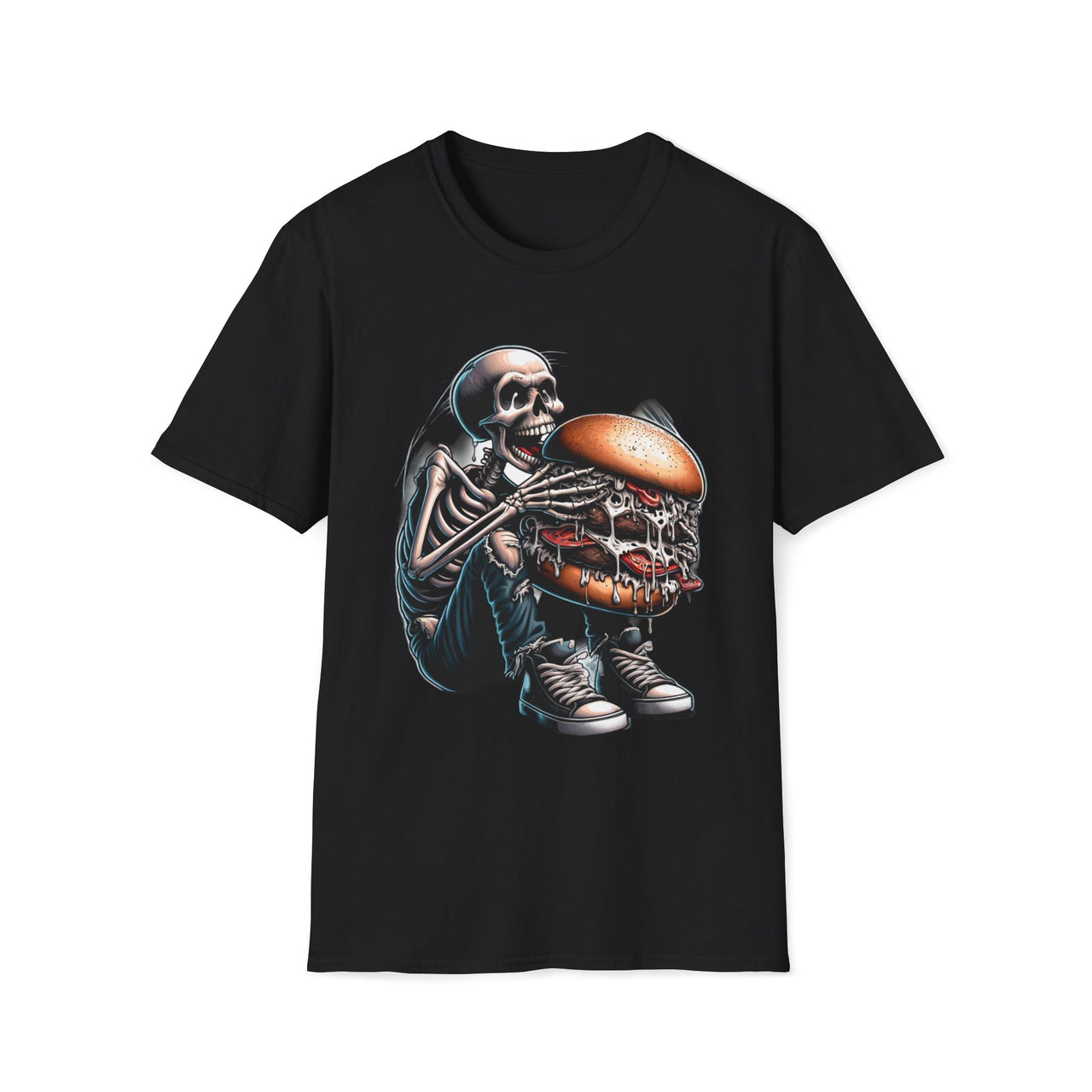 Macabre Threads Black Bone Appétit T-Shirt – Gothic Dark Humor Tee