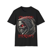Macabre Threads Black Chained Eternity – Grim Reaper Skull T-Shirt