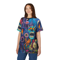 Macabre Threads Nightmare Carnival All-Over Print T-Shirt – Psychedelic Horror Carnival Tee