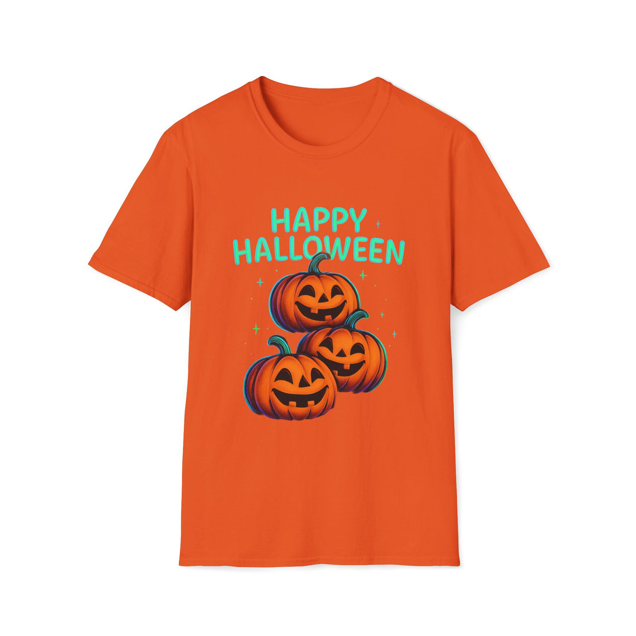 Happy Halloween Tee Shirt – Jack-O’-Lantern Pumpkin T-Shirt