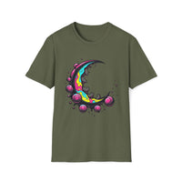 Macabre Threads Psychedelic Moon T-Shirt – Trippy Lunar Graphic Tee