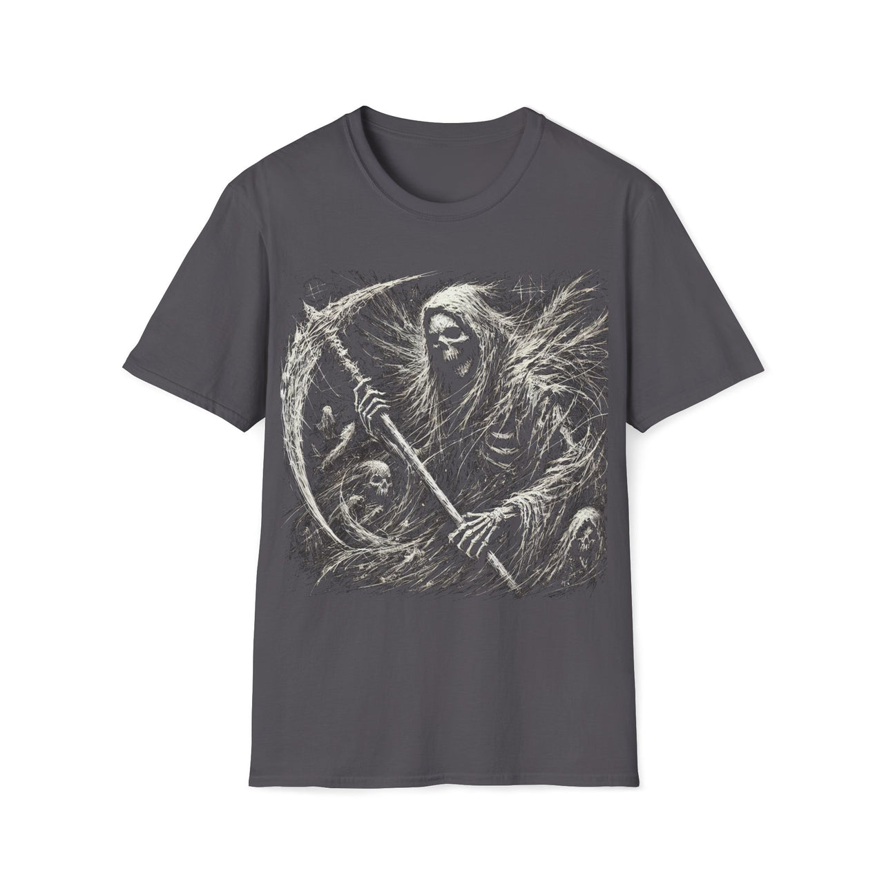 Wraith's Embrace - Gothic Horror Reaper T-Shirt