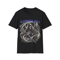 Macabre Threads Black Watchful Eyes – Grim Reaper T-Shirt