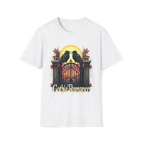 Macabre Threads White Gothic Ravens T-Shirt – Dark Romance Crow Tee