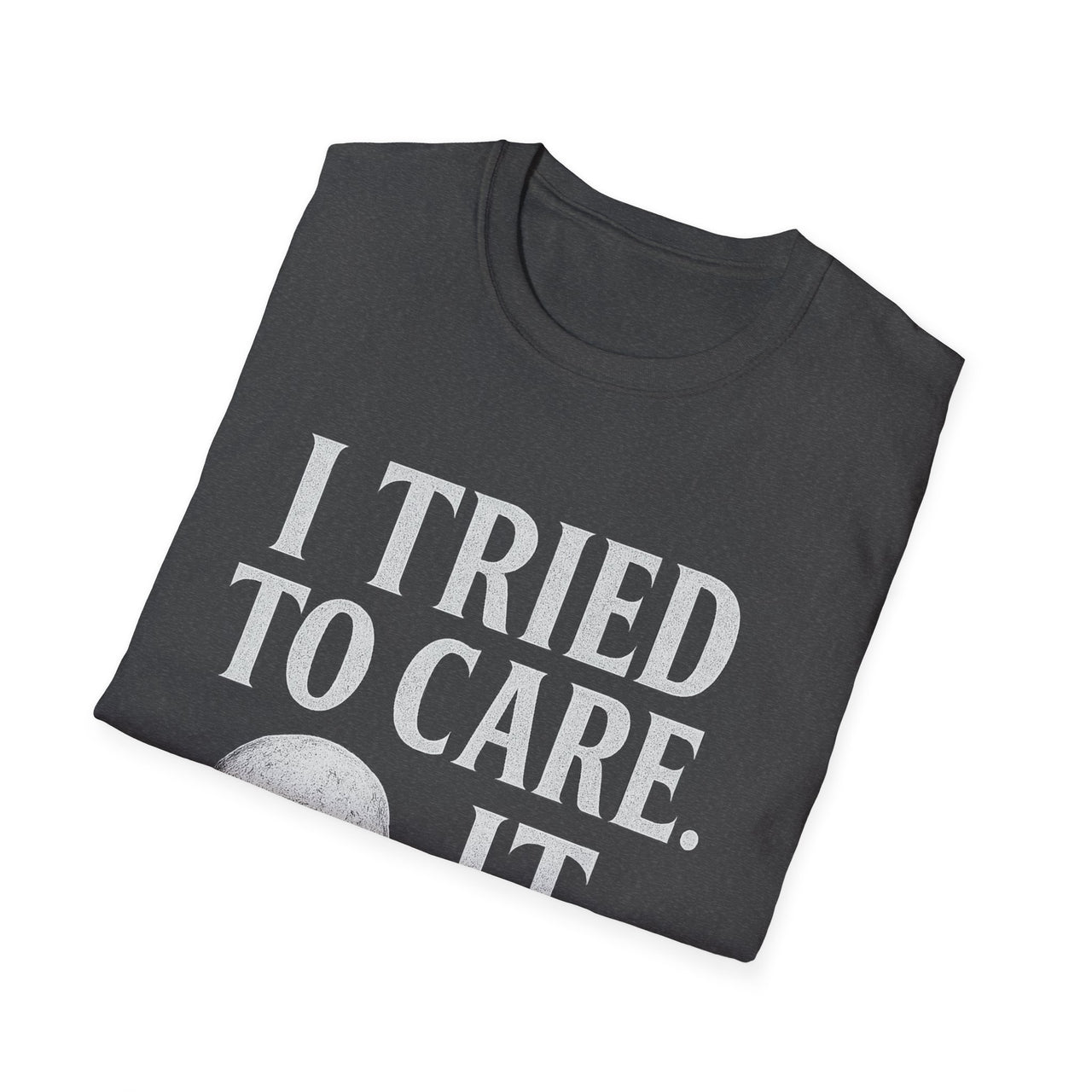 Careless Remains T-Shirt – I Tried to Care Skull Tee