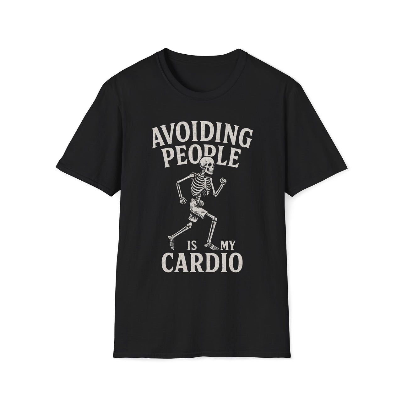 Social Distancing T-Shirt – Avoiding People Skeleton Tee