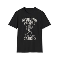 Social Distancing T-Shirt – Avoiding People Skeleton Tee