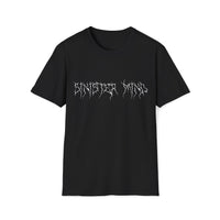 Macabre Threads Black Sinister Mind T-Shirt – Gothic Minimalist Statement Tee