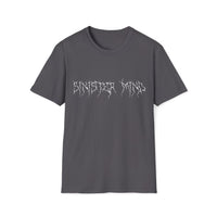 Macabre Threads Charcoal Sinister Mind T-Shirt – Gothic Minimalist Statement Tee