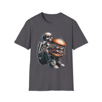 Macabre Threads Charcoal Bone Appétit T-Shirt – Gothic Dark Humor Tee
