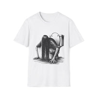 Macabre Threads White Toilet Terror T-Shirt | Gothic Bathroom Horror Tee