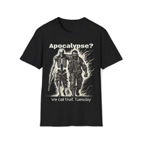Macabre Threads Black Wasteland Walkers T-Shirt – Apocalypse Gothic Humor Tee