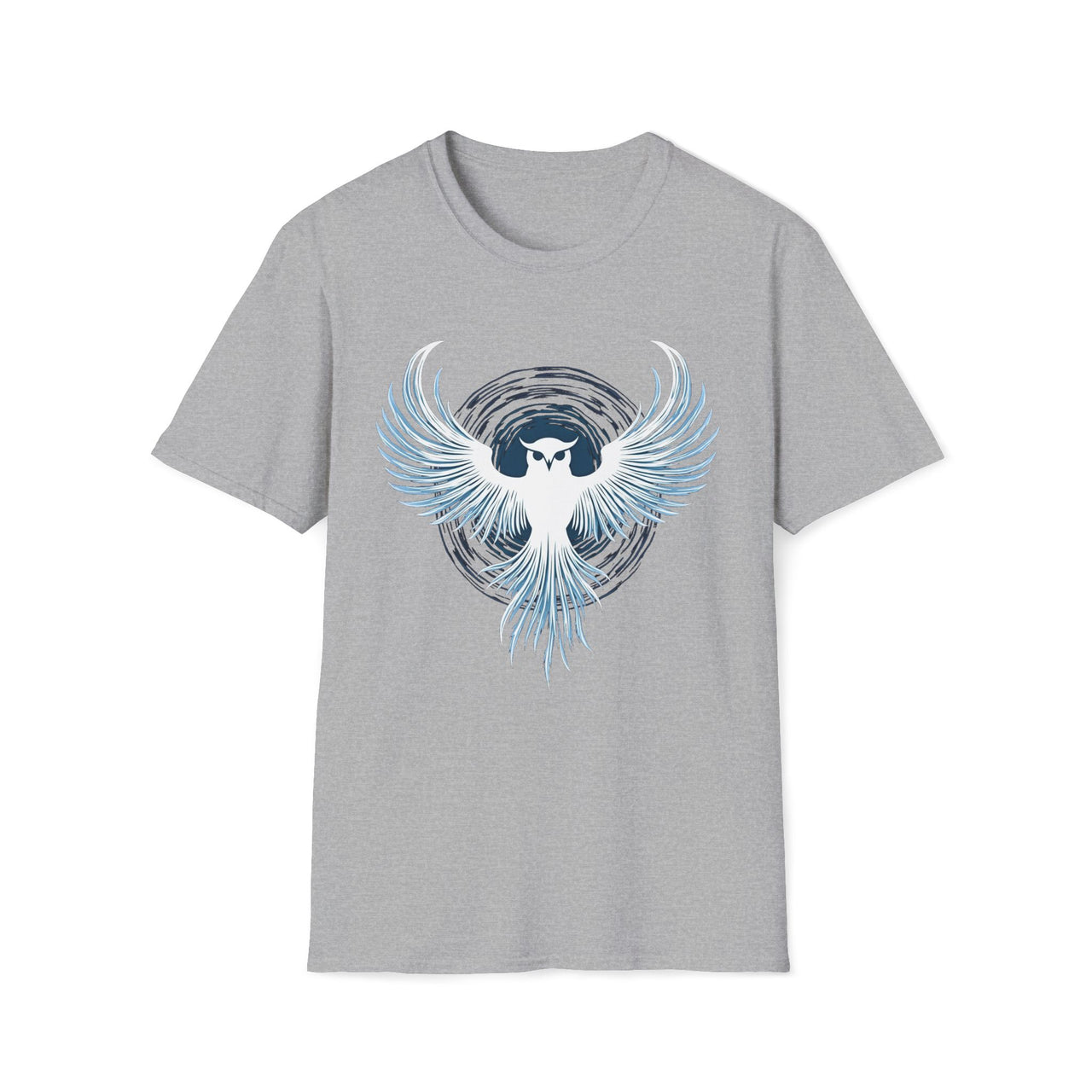 Macabre Threads Sport Grey Mystic Owl – Lunar Guardian T-Shirt