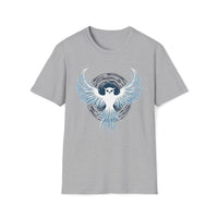 Macabre Threads Sport Grey Mystic Owl – Lunar Guardian T-Shirt