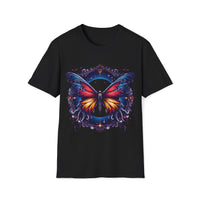 Macabre Threads Black Ethereal Wings – Cosmic Butterfly T-Shirt