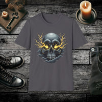 Storm Skull Electric Skull T Shirt – Gothic Lightning Tee