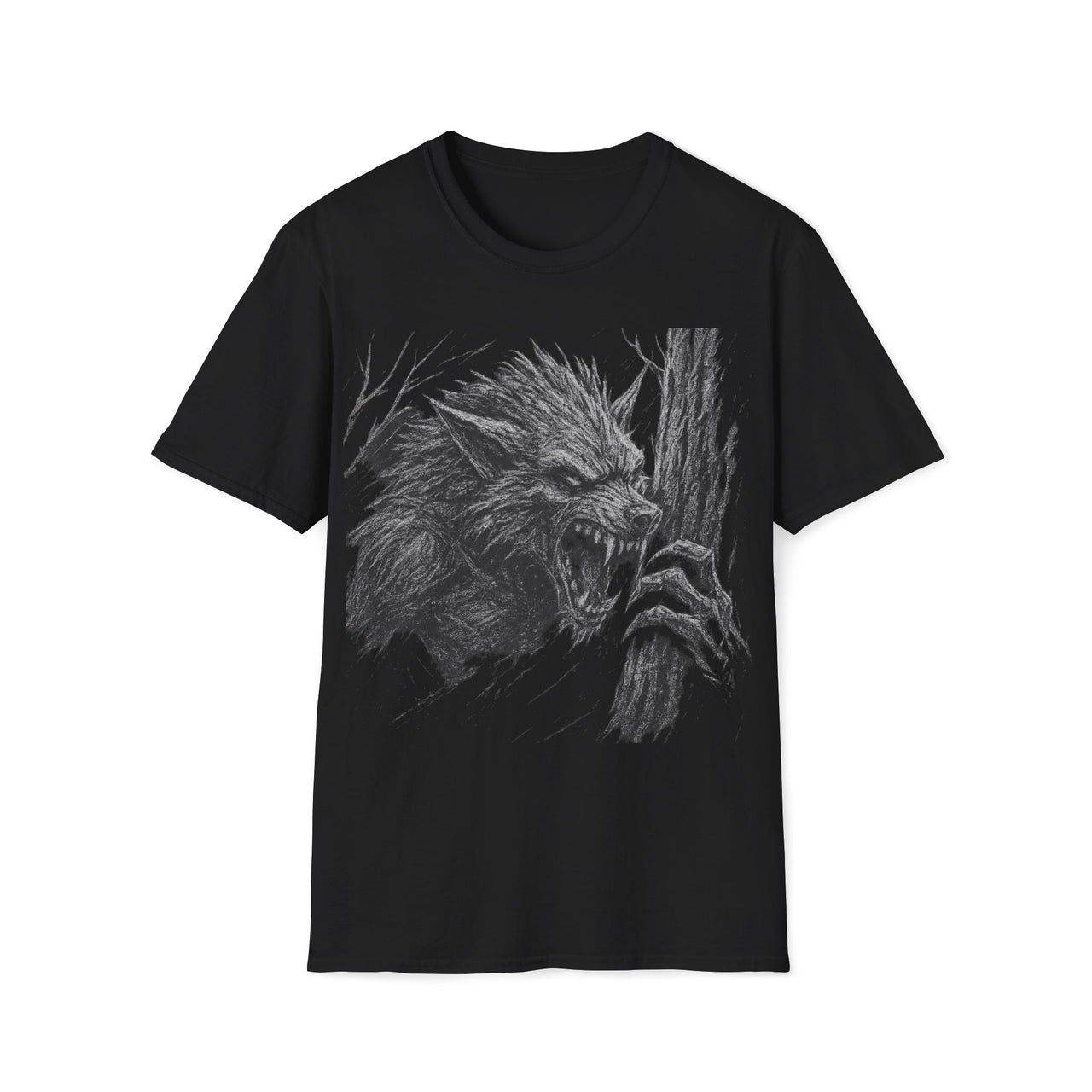 Macabre Threads Black Bloodroot – Werewolf T-Shirt