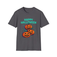 Happy Halloween Tee Shirt – Jack-O’-Lantern Pumpkin T-Shirt